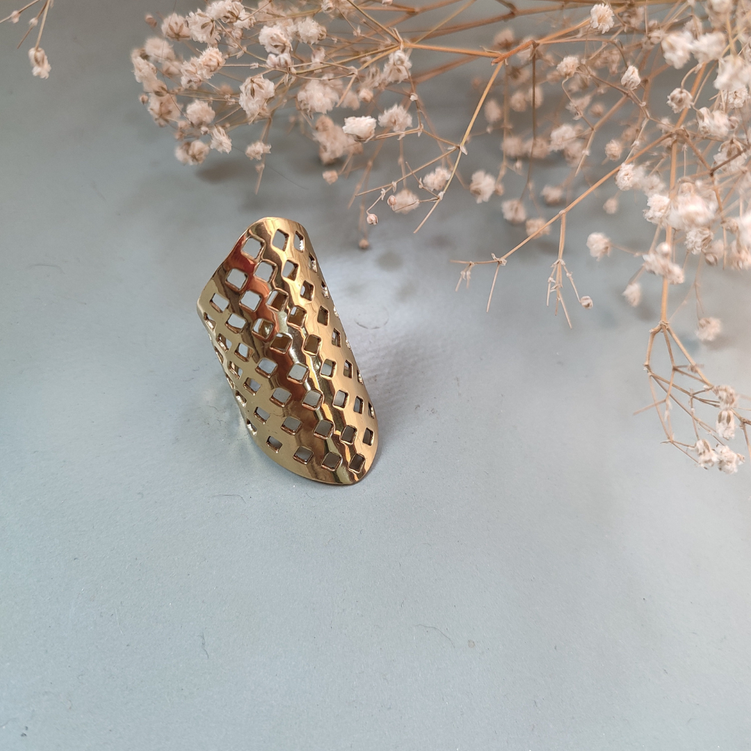 Mesh Leaf Ring