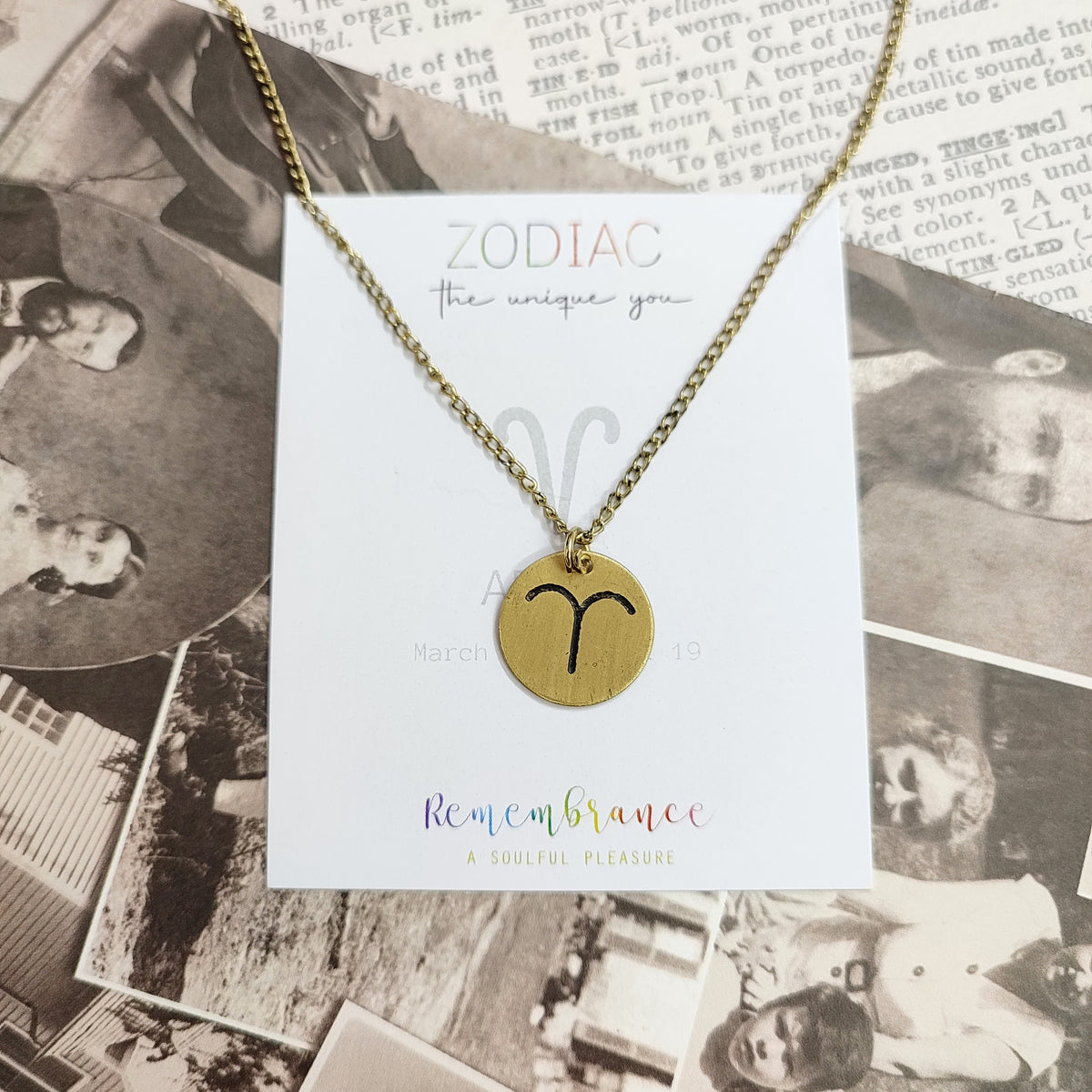 Aries Zodiac Pendant