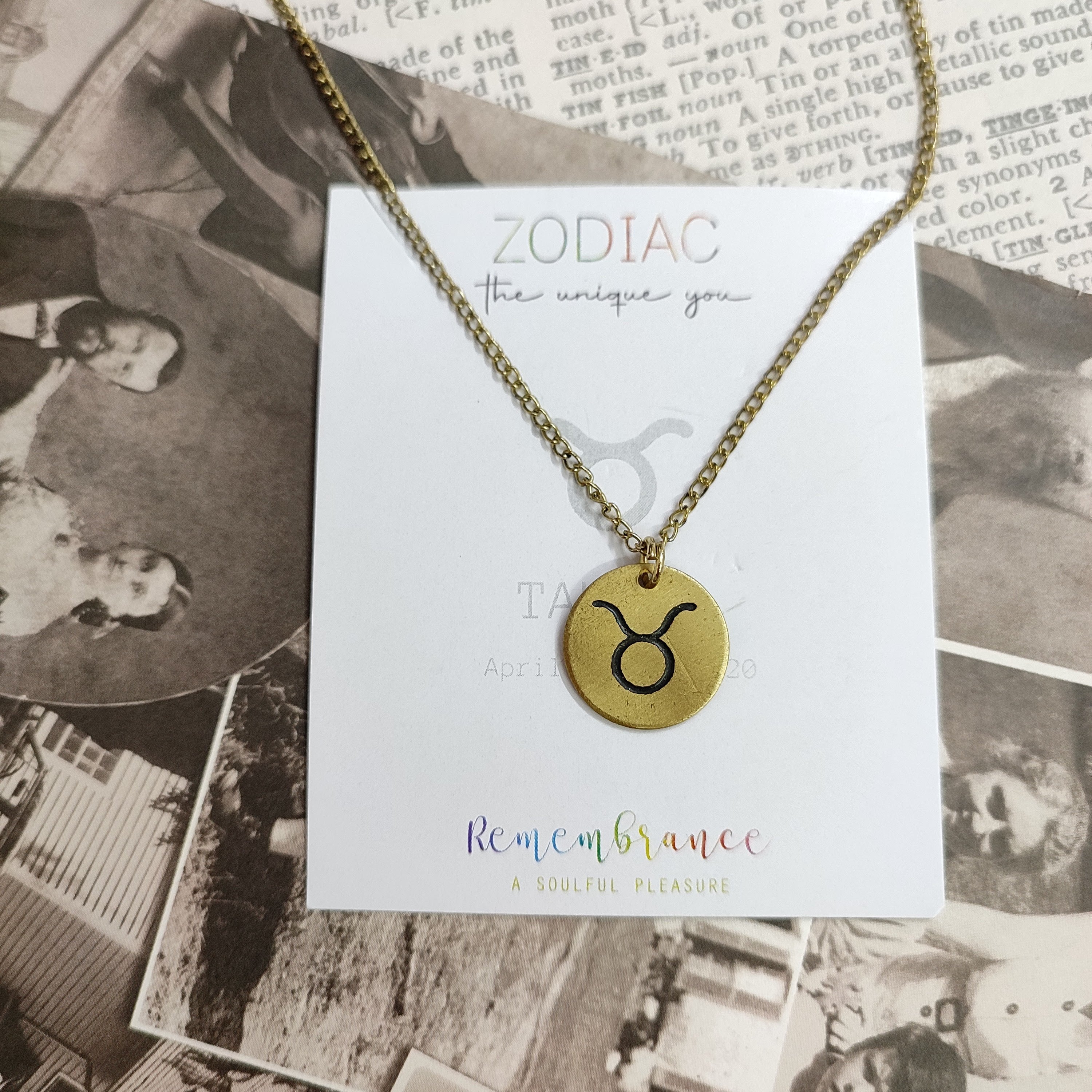 Taurus Zodiac Pendant