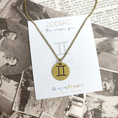 Gemini Zodiac Pendant