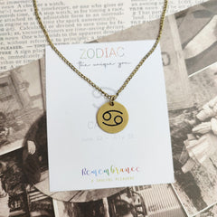 Cancer Zodiac Pendant