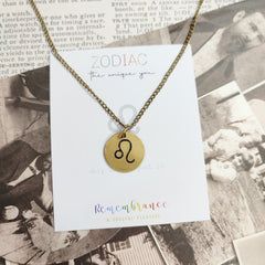 Leo Zodiac Pendant