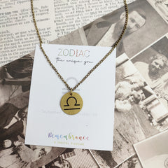 Libra Zodiac Pendant