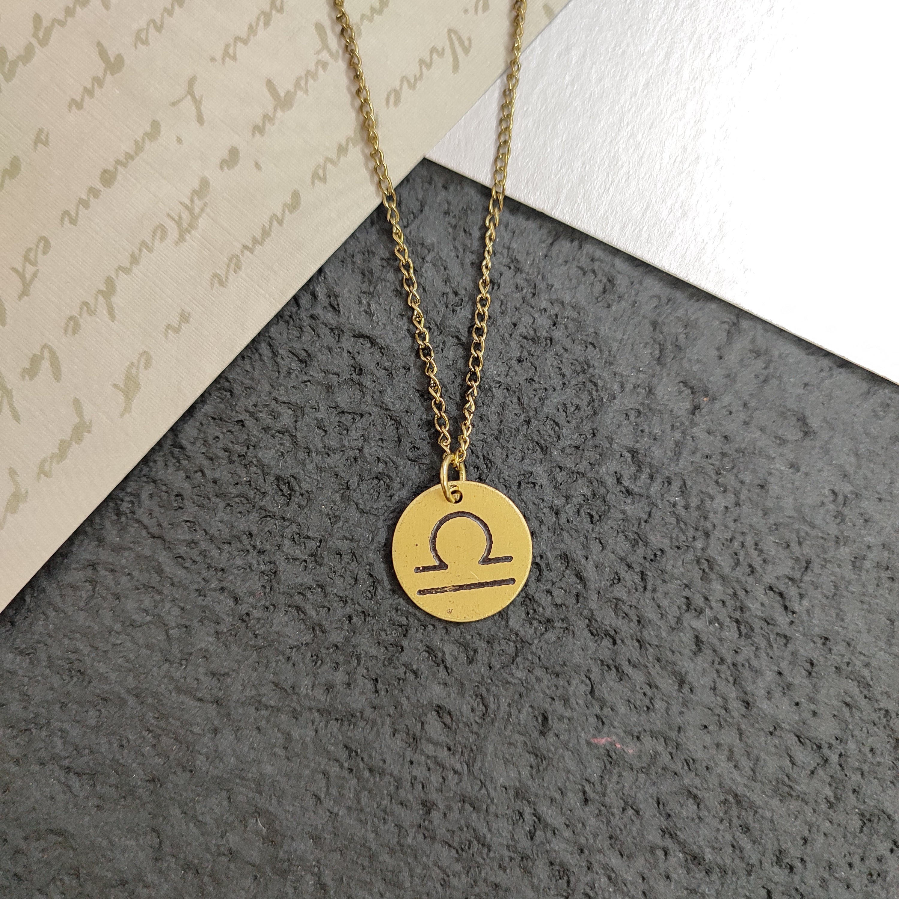 Libra Zodiac Pendant