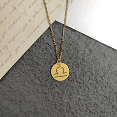 Libra Zodiac Pendant